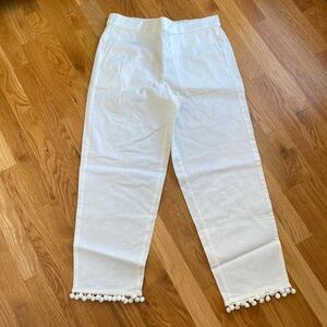 jcrew size 6 linen pants with tags
